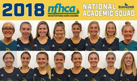 GILBERT, Ariz. ?The Simmons University field hockey team saw 16 student-athletes named to the Zag Field Hockey/National Field Hockey Coaches Association Division III National Academic Squad, ict was announced by the NFHCA.
