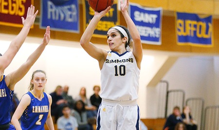 BOSTON, Mass. --Senior forwardPresley Silva (Wilmington, Mass.)netted 16 points and grabbed 11 rebounds to lead the Simmons College women's basketball team in a 64-52 loss to visiting Johnson & Wales University this evening in a Great Northeast Athletic Conference game at Moore Gymnasium in Boston, Mass. The Sharks fall to 1-10 overall and 1-5 in league play, while the Wildcats improve to 9-6 and 5-1.