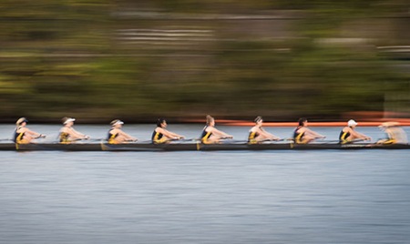 CAMBRIDGE, Mass. -The Simmons College crew team placed third at the 32nd Annual Seven Sisters Championship this morning on the Charles River in Cambridge, Mass. Wellesley College won the team even with a score of 36 points.