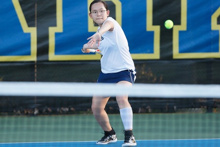 BOSTON, Mass. ? The Simmons University women?s tennis team boasted four double-winners en-route to an 8-1 victory over visiting Lesley University this afternoon on Daly Courts in Brighton, Mass. The Sharks improve to 1-4 on the season, while the Lynx fall to 1-4.